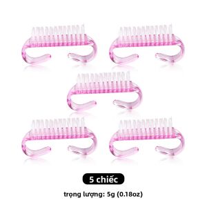 Bộ 5/10 Cọ Làm Sạch Móng Tay Bằng Nhựa Mềm Hình Sừng Dụng Cụ Chăm Sóc Móng Tay Loại Bỏ Bụi Làm Sạch Gel UV