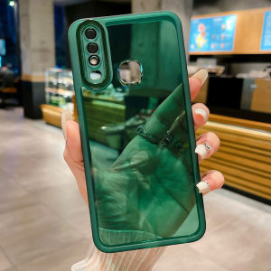 Applicable to Vivo1902 Phone Case Anti-Fall International Version Silicone Soft Overseas Version Protective Cover Transparent Simple Full Covered with Lens Protector Men and Women Couple New