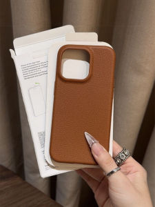 Premium Leather Pattern Silicone Phone Case for iPhone 16 pro Max Full Cover Anti-Fall Womens Style Creative Cute Business