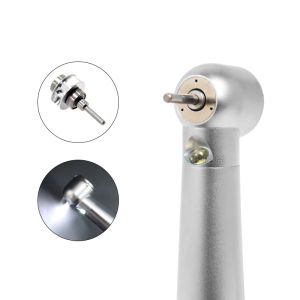 Dental LED High Speed Handpiece Torque Head Air Turbine E-Generator Ceramic Bearing Dentist Tips Triple Water Spray 2/4 Hole
