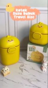 Kotak Susu Bubuk Bayi Portable Sealed Anti Tumpah Makanan Wadah Penyimpanan Susu Karakter Bebek CJ14