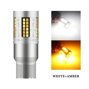 KEVANLY | 2PCS 1157 P21/5W Bay15d Car LED Bulbs Turn Signal Light T25 3157 T20 7443 W21/5W 72SMD White Yellow Brake Reverse Parking Lamps