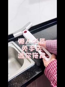 Mini Portable Mop Self-Squeeze Small Wet Dry Handheld Wash Cleaning Sponge Glass Kitchen Strong Water Absorbent Foldable Household Kitchenware Cleaner Desktop Bathroom Convenient Free Hand Easy Storage Wiper Car Soft Desk Tool Pengelap Dapur Kecil迷你挤压拖把
