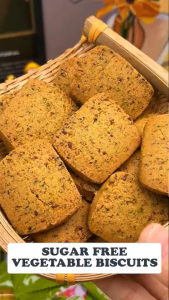 【Buy 30 Take 30】Sugar-Free Vegetable Biscuits Healthy Vegan Snack Low Carb Cookies for Diabetics