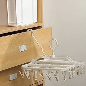 ตัวหนีบผ้า พวงตากผ้า ราวตากผ้า พลาสติก พร้อมที่หนีบ 32 ตัวหนีบ ไม้หนีบผ้า ราวหนีบผ้าพลาสติก ที่หนีบผ้า ที่หนีบถุงเท้า