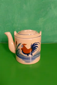 Tích xanh 1 lít hàng gốm vẽ con gà trống