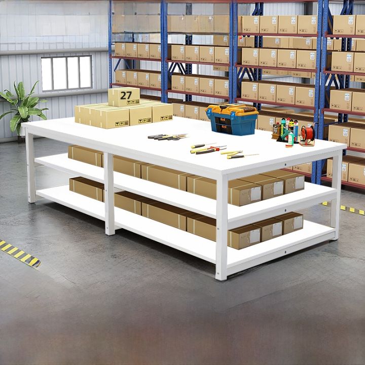 Three-Level Workbench Packaging Table Operation Desk Industrial ...