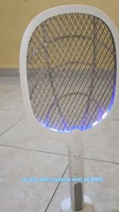 Raket Nyamuk Elektrik Tahan 25 Hari Insect Killer AOKI AK-881S Mosquito Racket 3 In 1 Raket Nyamuk Dengan Lampu Ultra Violet - Kawat 3 Lapis Lebih Aman Lebih Efektif Membunuh Nyamuk - TOKO SINAR AUDIO