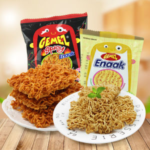 Indonesian GEMEZ Enaak Chicken Flavor Snack 16g Bag Childrens Convenient Crispy Noodles Popular Dessert Snacks for Kids
