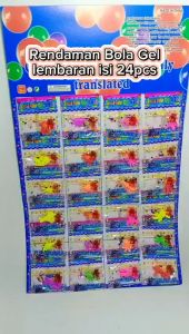 Rendaman bola kecil isi 24 pack bio jel mainan anak