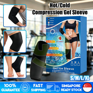 🇸🇬[Ready Stock] Medical Grade Hot Cold Compression Gel Sleeve Ice Heat Pack Wrap Reusable Gel Ice Sleeve for Arm Cure Knee Calf Ankle Elbow