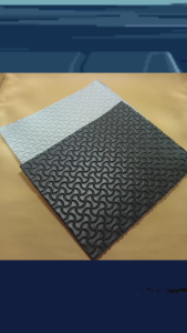 Sol Sepatu Sandal Puyuh Lembaran Outsole EVA Sheet 5mm Hitam Putih Corak Dogbone Kampak Langseng