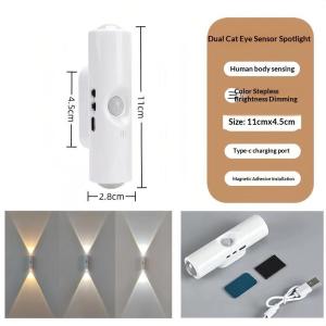 Hot Sale Rechargeable Magnetic Wall Lamp LED Motion Sensor Light Color Night Light Automatic Room Lights
