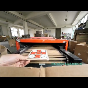 กระดานไม้ XO ของเล่นไม้ แผ่นกระดาน XO เกมฝึกสมอง XO ของเล่นสำหรับครอบครัว