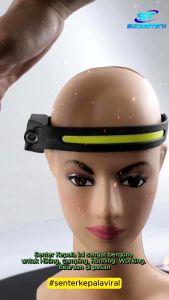 Headlamp Flashlight Lampu Senter Kepala Sensor LED Senter Kepala Untuk Memancing Dan Berkemah Dapat Diisi Ulang USB XPE Lampu COB Led