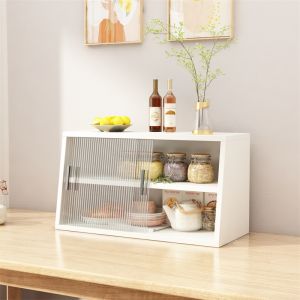 Solid Wood Sideboard Small Size Modern Minimalist Kitchen Tea Storage Cabinet Living Room Desktop Storage Rack Storage Cabinet