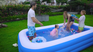 Playpark Inflatable Swimming Pool for Kids Swimming Pool Baby Swimming Pool Family Size Swimming with Slide
