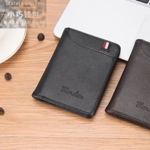 🔥ส่งไวจากไทย🔥P266 กระเป๋าสตางค์ใบเล็กบางเฉียบผู้ชายสั้นแนวตั้ง Youth Anti Demagnetization มินิการ์ดกระเป๋ามัลติฟังก์ชั่ผู้ชาย กระเป๋าสตางค์ wallet