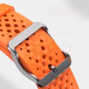 Non-Official Sporty Silicone And Nylon Watch Band Compatible with Xiaomi Mi Watch Redmi Watch 6/5 Active/Lite And More