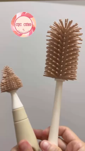 Cọ Rửa Silicon 2 Trong 1 - Vừa Rửa Bình Sữa Vừa Rửa Núm Ti Siêu Tiện Lợi