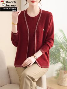 TUCANO | Wedding Feast Moms Suit for Middle-aged and Elderly Knitwear Two-piece Set