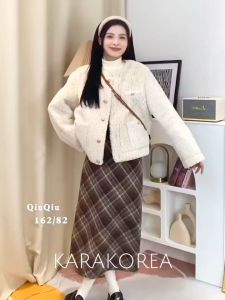 KARAKOREA 511 Xcross Long Skirt dengan Belt: Rok Panjang & Premium