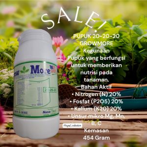 TERLARIS PUPUK GRAWMORE Pertumbuhan Daun Buah akar dan pembesaran buah 454Gram