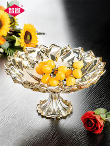 มากที่สุด ถาดผลไม้สร้างสรรค์สไตล์นอร์ดิกถาดผลไม้คริสตัลโต๊ะน้ำชาใช้ในบ้านแบบเรียบง่าย ถาดแก้ว น้ำแข็งทรงสูง ไซส์ใหญ่สำหรับห้องนั่งเล่น