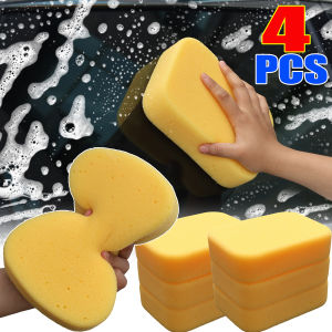4PCS Car Wash Sponge Large High Density Foam Car Washing Sponge Block Auto Detailing Foam Cleaning Tools Car Accessories
