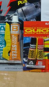 Keo AB thái lan keo dán da năng vỉ lớn và vỉ nhỏ Keo AB Thái Lan lớn/nhỏ Epoxy Alteco 2 thành phần siêu cứng chịu nhiệt chịu nước dán sắt đá kính kim loại màu xám hoặc màu trong - Cửa Hàng Nam
