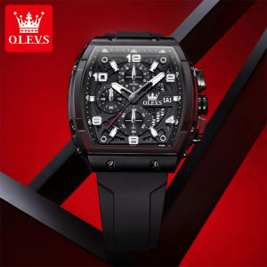OLEVS | OLEVS Brand Watch Hot Item Creative Wine Barrel Quartz Watch Three Eye Six Needle Mens Watch Mens Sports Watch 2976