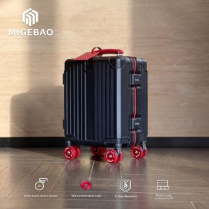 MIGEBAO | Small Lightweight 14inch Carry-On Suitcase for Women