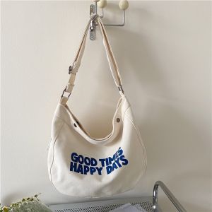 Túi Xách Đeo Vai Vải Canvas Đeo Chéo Phong Cách Nhật Bản Thời Trang Cho Nam Nữ