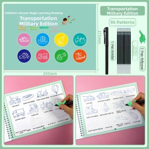 XIAOSHUGUOGUO | Starter Coloring Sketchbook For 3-6 Years