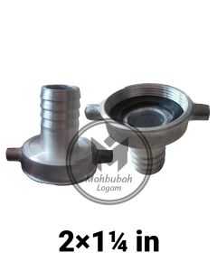 Drat Nepel Soket Sok Alkon Sok Alumunium Pompa air Irigasi Ukuran 2×1¼