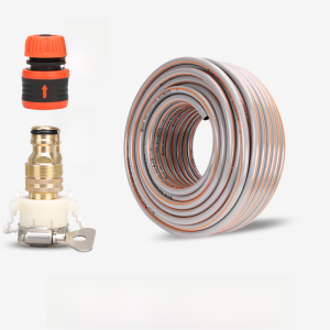 Water Pipe Hose For Home Connecting Faucet Tap Water with Connector 4 Points Watering Rubber Hose Balcony Washing PVC Pipe Explosion-Proof