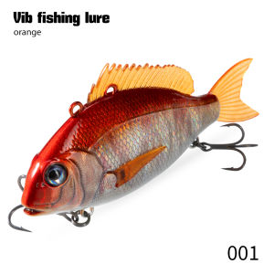 Hunthouse 65mm/24g Winter VIB Fishing Lure Slow Sinking Hard Bait Wobbler Vibration Long Casting For Bass Pike Fish Tackle