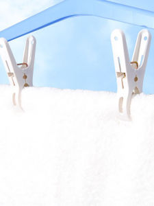 White Plastic Mini Clothes Drying Clips Windproof No Trace Clothing Fixing Clips for Home Use 10 Pieces Set from China