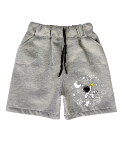 Celana pendek anak motif SPACE bahan Fleece usia 1-7 Tahun
