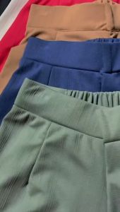 Cozie Pants - Highwaist Cullote Pants | Celana Kantor Kulot Wanita Casual Rib Knit Premium Korean