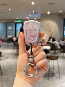 Cadillac XT5 Key Cover Womens Elegant Style TPU Material Car Key Holder for XT4/XTS/CT5/ATS/CT6/XT6/SRX
