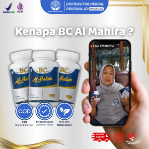 Kapsul Bc Almahira 3 Botol Original Obat Herbal Batuk Asma Sesak Nafas Paru Kotor Sinus Bronkitis