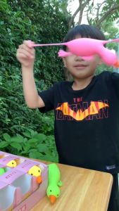 สกู้ เป็ด น้อย ยืดได้ 4 สี เป็ดหนึ่ง ม่วง เหลือง ขาว เขียว