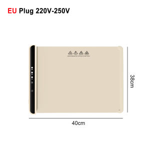 Electric Warming Tray Food Warmer Plate Foldable Portable Smart Food Fast Heating Mat Electric Warming Tray with 3 Tem Setting