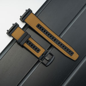 Leather Silicone Strap For Amazfit T Rex 3/2 Sports Women Men Bracelet Band Loop For Amazfit T-Rex/T-Rex Pro 2Ultra Accessory
