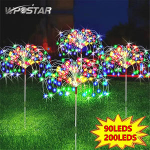 Solar LED Firework Light Copper Wire Christmas Fairy Lights Lawn Pathway Light Garden Decoration