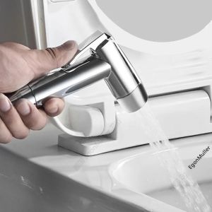 หัวฉีดชำระแบบมือถือ 1 ชิ้น สำหรับโถสุขภัณฑ์ ฝักบัวฉีดชำระแบบพกพา อุปกรณ์ทำความสะอาดตัวเอง