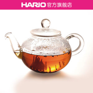 Hario Heat Resistant Glass Tea Pot with Stainless Steel Filter Tea Brewing Set QSM-1 Japanese Style Pure Color Dining Utensils
