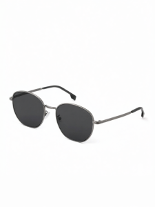 Hugo Boss | Retro Polarized Metal Round Sunglasses