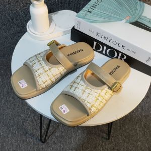 Sendal Selop Wanita Style Korea Model Elegan Simpel Motif Rajut NAIZHAA